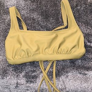 Dark Green Sparkly Bikini Top